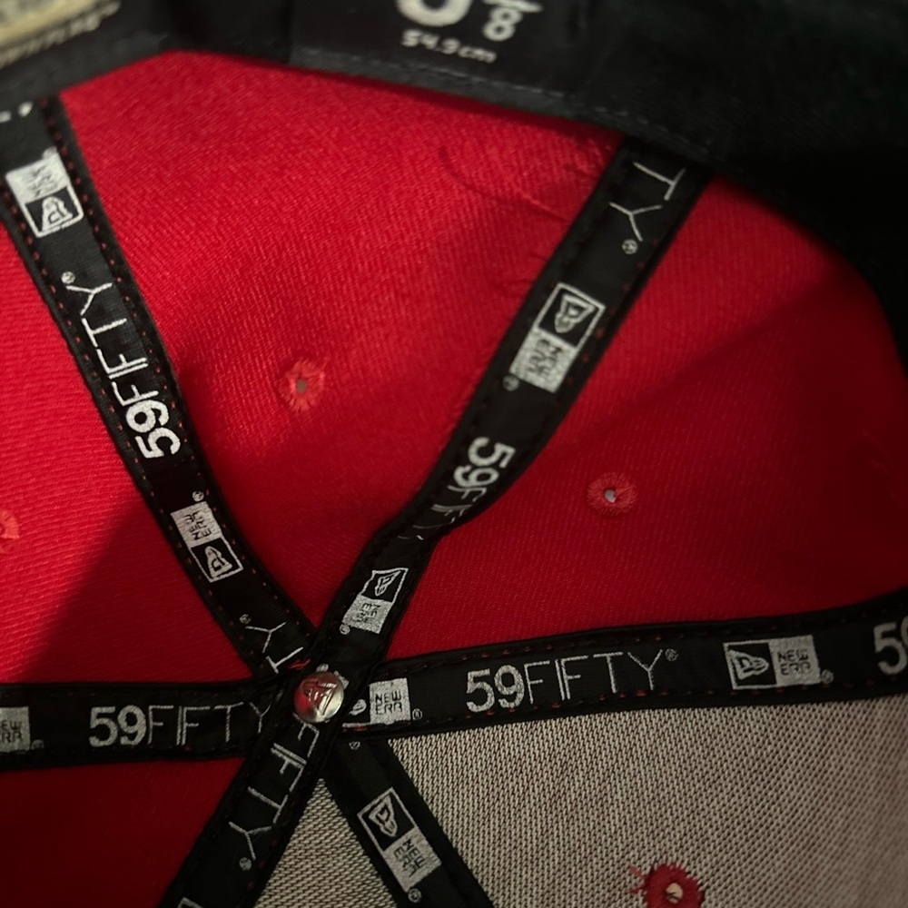 New Era Cincinnati Reds 59FIFTY Fitted Hat - Red/Black - Picture 7 of 8